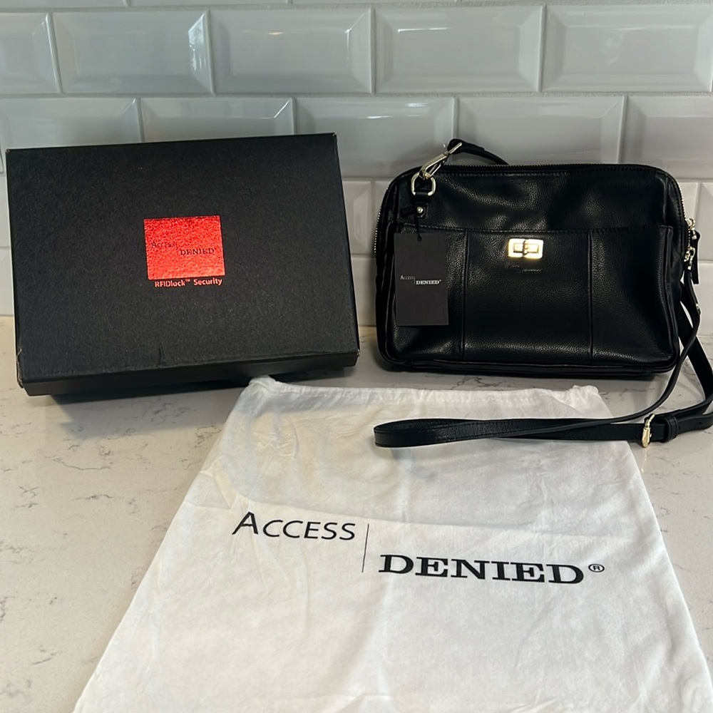 Access Denied RFID Blocking Crossbody NIB